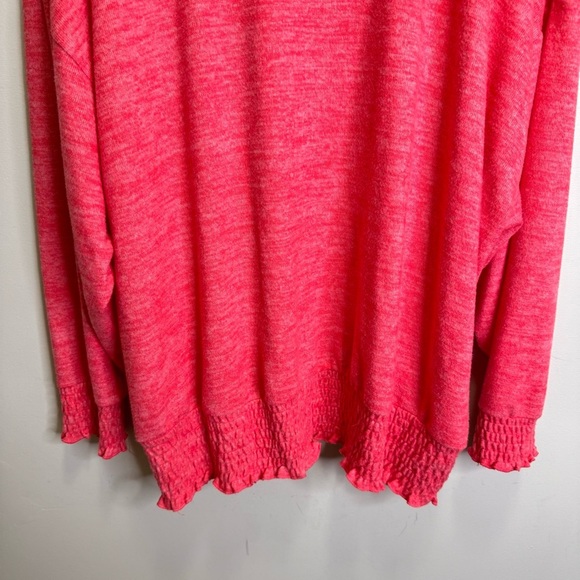 Torrid Relaxed Fit Super Soft Plush Drop Shoulder Smocked Bottom Sweatshirt 4x - Picture 7 of 12